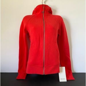 Lululemon	Scuba Full Zip Hoodie, Carnation Red Size 4 -	New with tags!
